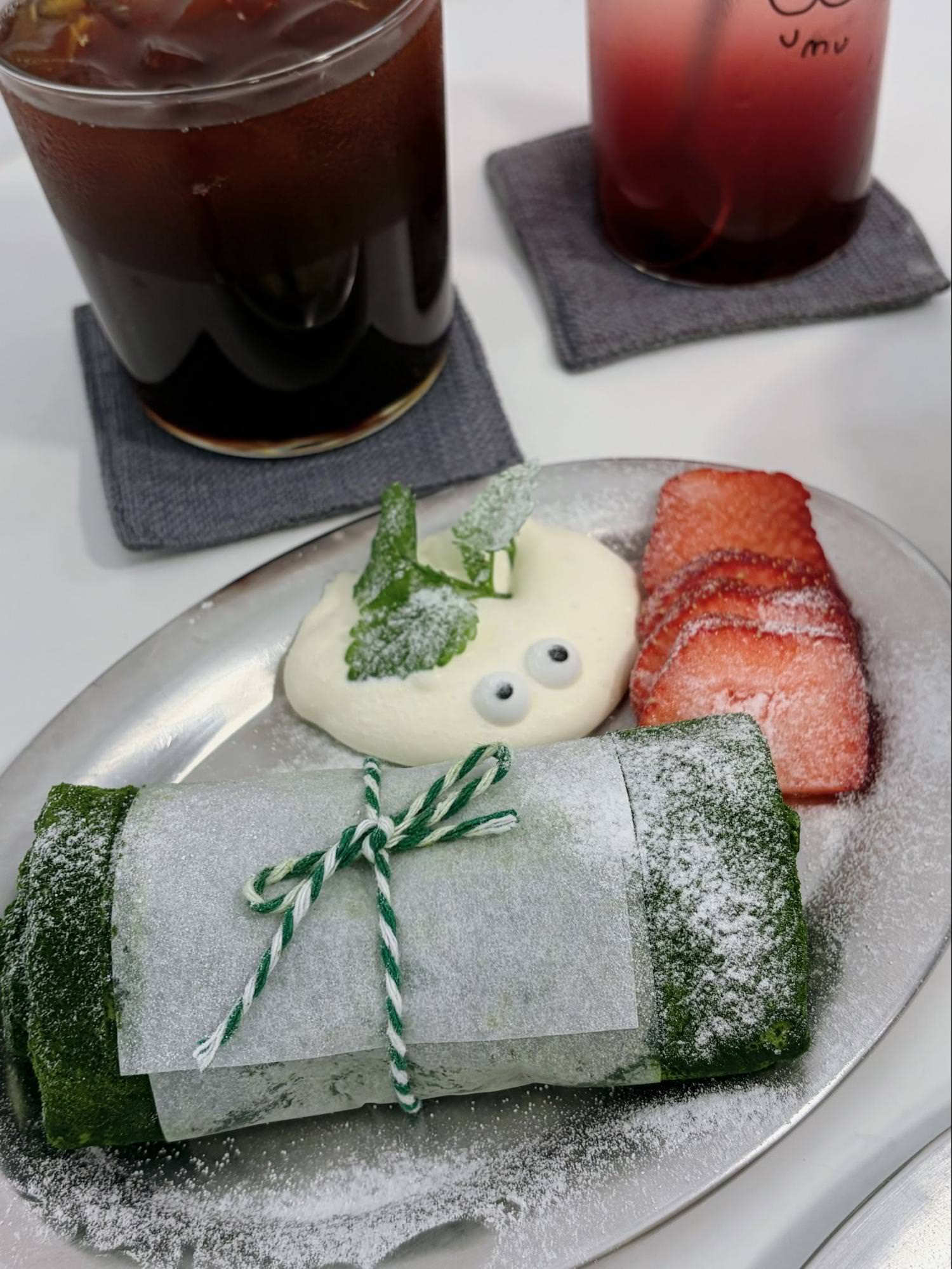 抹茶毛巾卷 濃郁抹茶甜點 台北咖啡廳推薦
